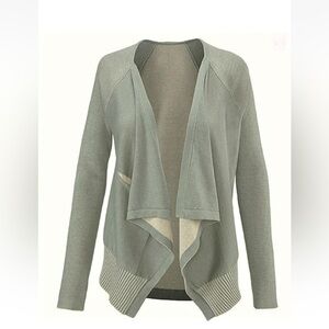 CAbi Pocket Cardigan Open Front Sage Green#5132 Sz S